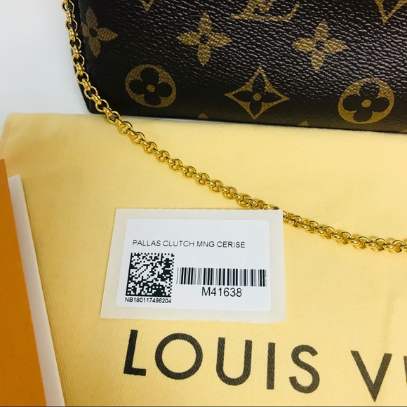 Louis Vuitton Pallas Clutch MNG Cerise Handbag New - Picture 3 of 8